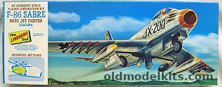Lindberg 1/48 F-86 Sabre Jet NATO Jet Fighter - With Motorized Jet Sound, 310M-120 plastic model kit